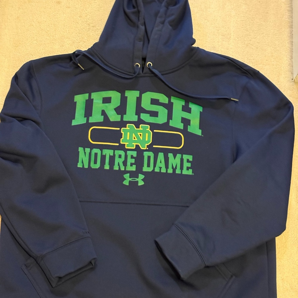 Notre Dame Under Armour LG Deep Blue Hoodie